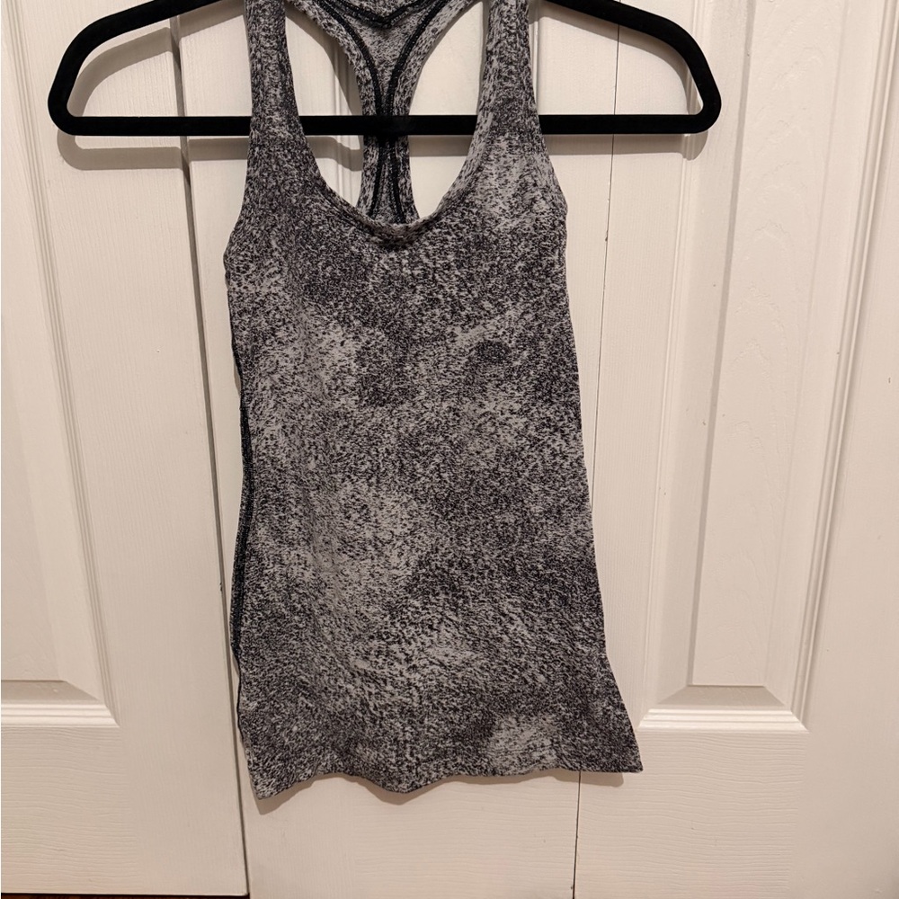 lululemon athletica Black and Gray Tank Top